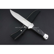 Madeira Handle faca de caça (SE-0441)